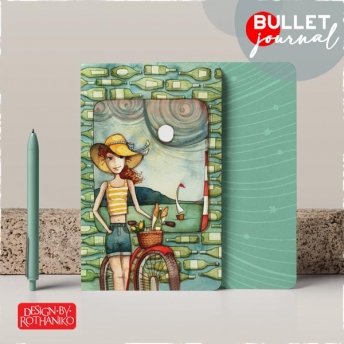 Bullet Journal tervező - Balaton kollekció - Tavasz / Kerékpáros