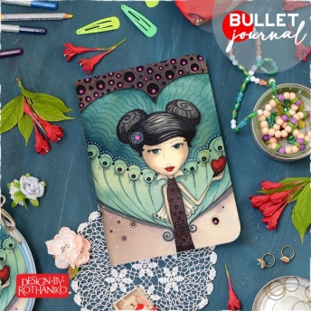 Bullet Journal tervező - Hónapok kollekció - Április