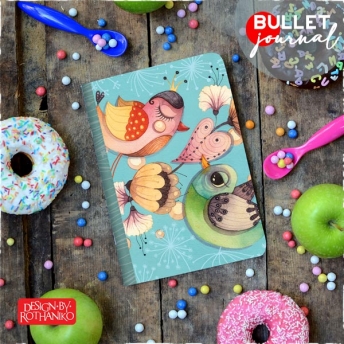 Bullet Journal tervező - Erdőlakók kollekció - Valentine